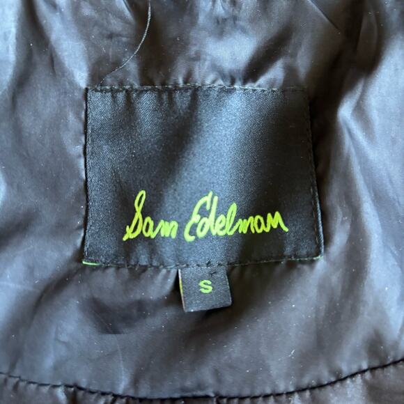 Sam Edelman Women's Lexi Quilted Jacket with Plaid Trim- Size Small - Picture 10 of 16